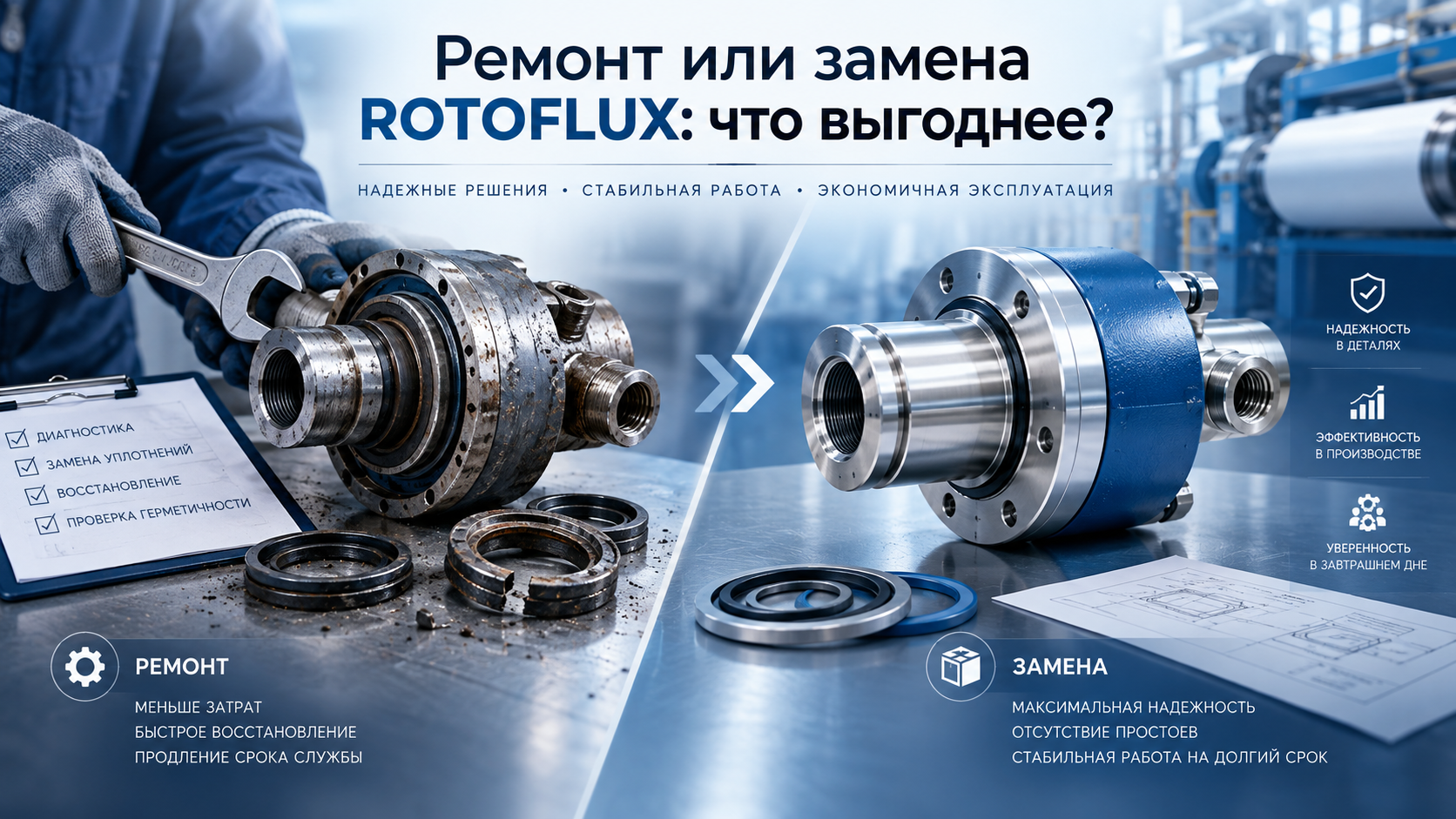 ремонт или замена ROTOFLUX